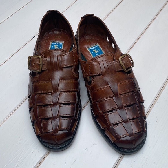 NWOT Vintage Leather Fisherman's Sandals - Picture 10 of 14